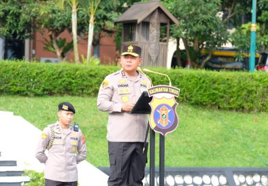 Kapolda Kaltim Pimpin Apel Pagi dan Halal Bihalal Bersama Personel