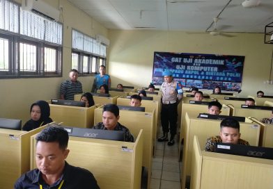 673 Peserta Seleksi Penerimaan Bintara Polri 2026 Polda Kaltim Ikuti CAT Akademik PMK
