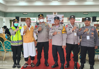 Polresta Balikpapan Kawal Ketat Kepulangan 359 Jemaah Haji Kloter 2, Penyambutan Berlangsung Lancar