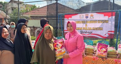 Polwan dan Bhayangkari Polda Kaltim Salurkan Bantuan Sosial, Wujudkan Kepedulian kepada Masyarakat