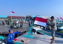 Sat Polairud Polres PPU Sebarkan 200 Bendera Merah Putih, Ajak Warga Pesisir Semarakkan HUT ke-81 RI