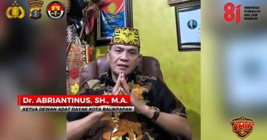 Ketua Dewan Adat Dayak Balikpapan Apresiasi Suksesnya Kombes Jerrold Jalankan Tugas Kehormatan di Istana Merdeka