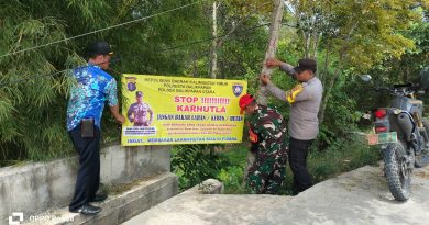 Tiga Pilar Graha Indah Pasang Spanduk STOP KARHUTLA dan Imbau Warga Cegah Kebakaran Hutan