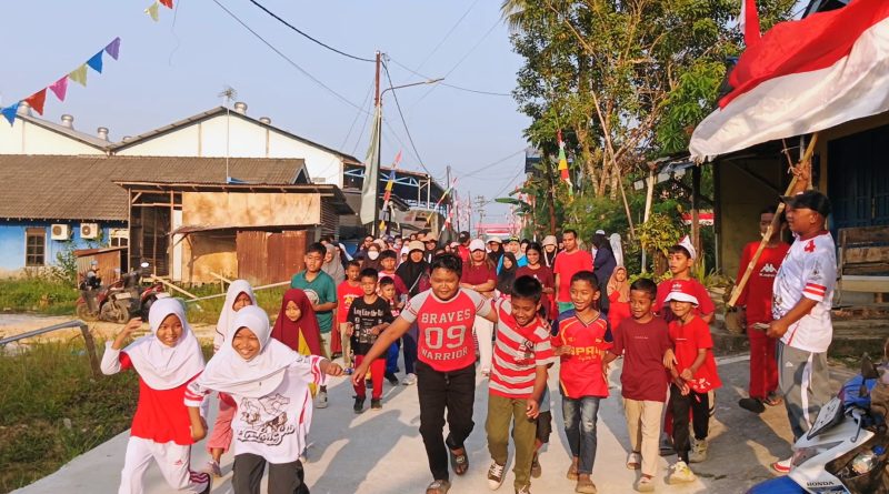 Sukses dan Meriah, RT 62 Graha Indah Gelar Jalan Santai Sambut HUT ke-81 RI