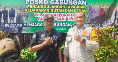 Siaga Karhutla, Bhabinkamtibmas Polsek Balikpapan Selatan Sambangi Posko Gabungan dan Perkuat Koordinasi Penanganan Api