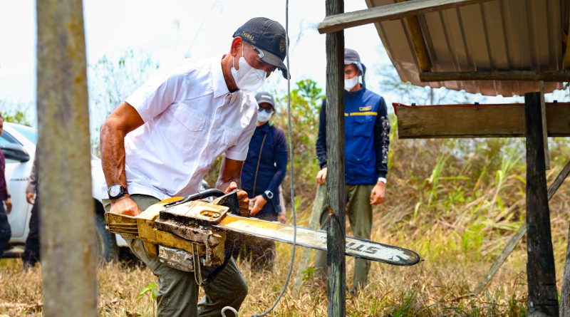 Tim Gabungan Tertibkan Bangunan Liar di Kawasan Konservasi Tahura Bukit Soeharto