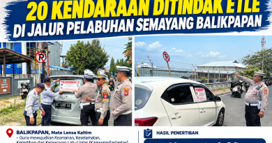Wujudkan Zona Aman, 20 Kendaraan Ditindak ETLE di Jalur Pelabuhan Semayang Balikpapan