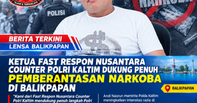 KETUA FAST RESPON NUSANTARA COUNTER POLRI KALTIM DUKUNG PENUH PEMBERANTASAN NARKOBA DI BALIKPAPAN